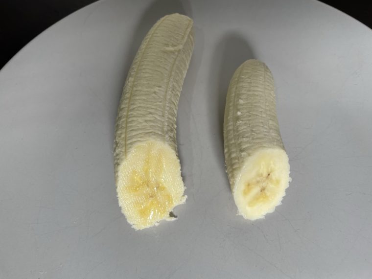 大きいバナナと小さいバナナ